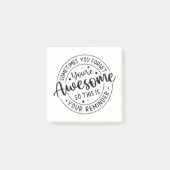 Manchmal vergessen Sie Ihr Phantastisches Post-it Klebezettel (Vorderseite)