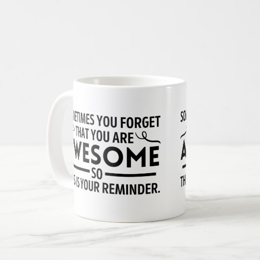 Manchmal vergisst man, dass man phantastisch ist kaffeetasse (Vorderseite Links)