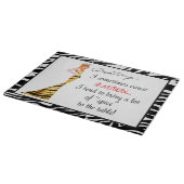 "Manchmal verursache ich Magenverbrennungen..." Schneidebrett (Ecke)