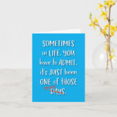 Manchmal war es eines dieser Jahre! Karte (Gelbe Blume)