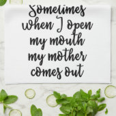 Manchmal, wenn ich meinen Mund öffne, kommt meine Geschirrtuch (Gefaltet)