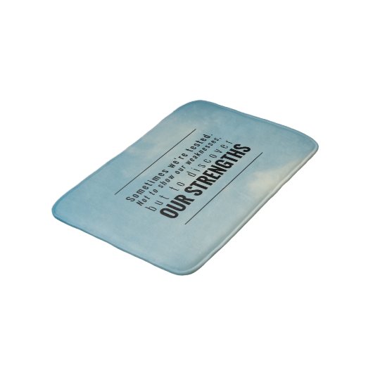 Manchmal werden wir geprüft badematte (Schrägansicht)