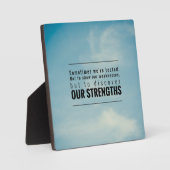 Manchmal werden wir getestet fotoplatte (Vorderseite)