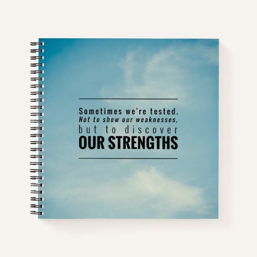 Manchmal werden wir getestet notizblock (Vorderseite)