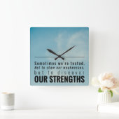 Manchmal werden wir getestet quadratische wanduhr (Zuhause)