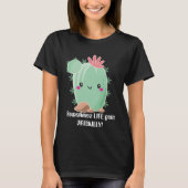 Manchmal wird das Leben prickilly kactus kawaii T-Shirt (Vorderseite)