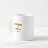 Manchmal wird es hart sein Inspirierende Kaffeetas Kaffeetasse (Vorderseite Links)