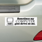 MANCHMAL WIRD MEIN COMPUTER AUF MIR -.png Autoaufkleber (Auf Auto)