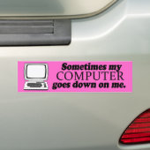 MANCHMAL WIRD MEIN COMPUTER AUF MIR -.png Autoaufkleber (Auf Auto)