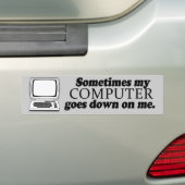 MANCHMAL WIRD MEIN COMPUTER AUF MIR -.png Autoaufkleber (Auf Auto)
