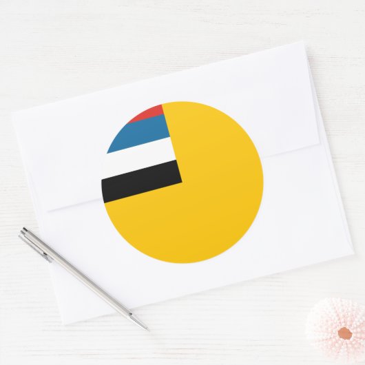 Manchukuo Runder Aufkleber (Umschlag)