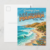 Máncora Peru Postkarte (Vorne/Hinten)