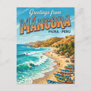 Máncora Peru Postkarte