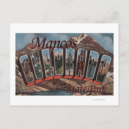 Mancos Staat Park, Colorado - Große Briefmarkensze Postkarte (Vorderseite)