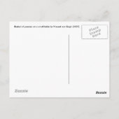 Mand met viooltjes Postkarte (Rückseite)