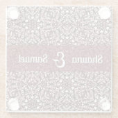 Mandal Hearts Glasuntersetzer (Rückseite)