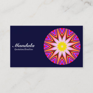 Mandala 03 - Dunkle Marine 000033 Visitenkarte