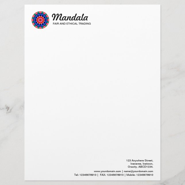 Mandala 04 briefbogen (Vorderseite)