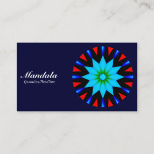 Mandala 04 - Dunkle Marine 000033 Visitenkarte