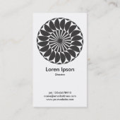 Mandala 06 visitenkarte (Rückseite)
