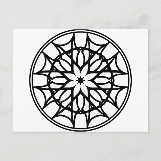 Mandala 11 Träumer Postkarte (Vorderseite)