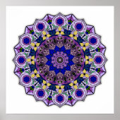 Mandala 12-2 Blueberry - Poster (Vorne)