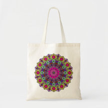 Mandala 12 Rosa Blume Senf -