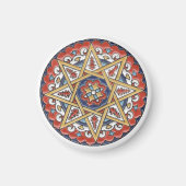 Mandala 1 Magnet von Lissabon (Vorne)
