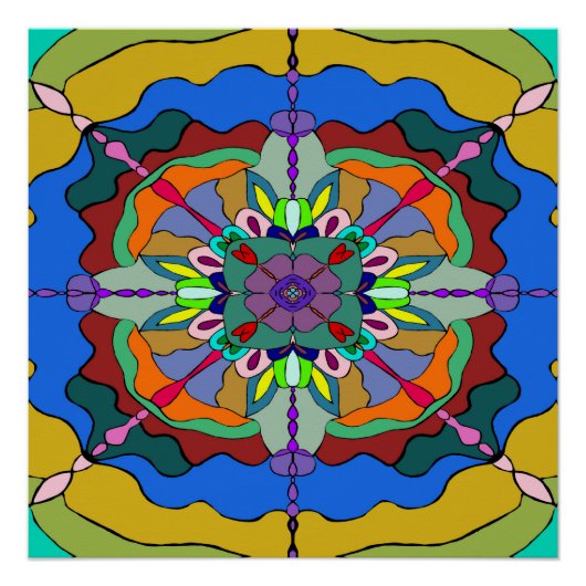 Mandala 1 poster (Vorderseite)