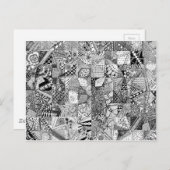 Mandala 1 postkarte (Vorne/Hinten)