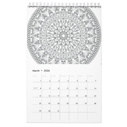 Mandala 2024 kalender (Mär 2026)