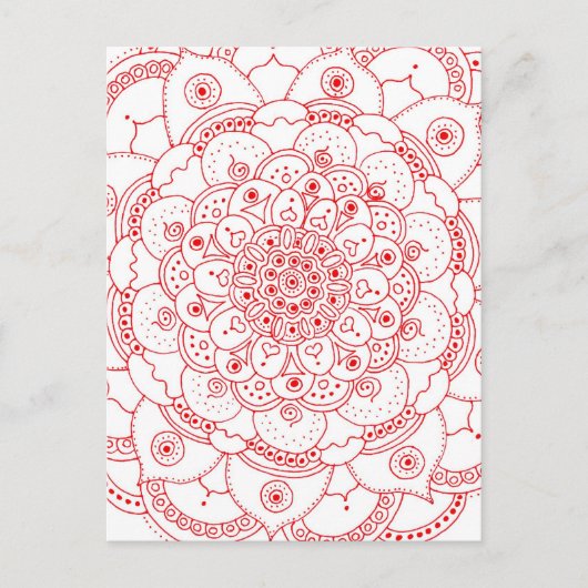 Mandala 2 Postcard Postkarte (Vorderseite)