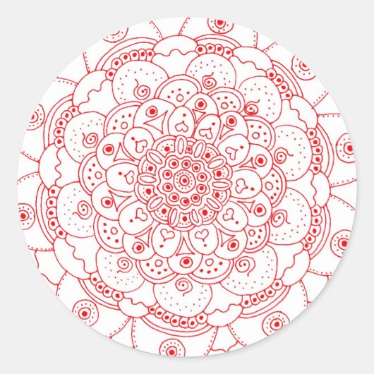 Mandala 2 Sticker (Vorderseite)