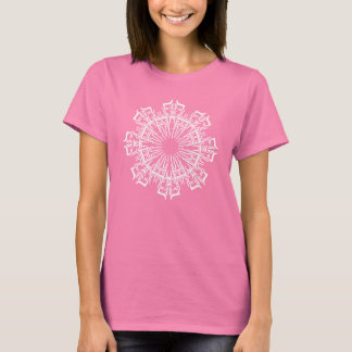 Mandala 3 White Design Damen Shirt