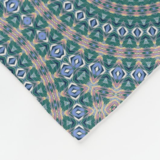 Mandala 4 Fleece Blanket (Ecke)