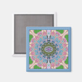 Mandala 4 magnet (Vorderseite/Rückseite)