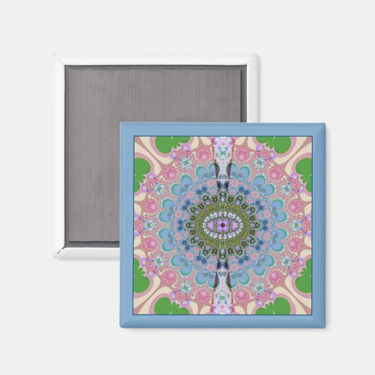 Mandala 4 magnet (Vorderseite/Rückseite)