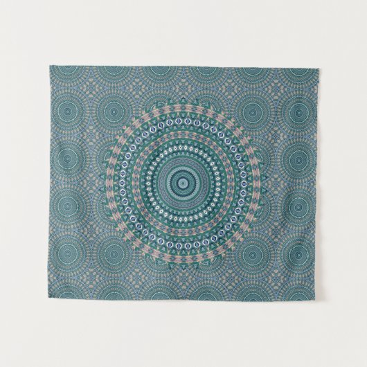Mandala 4 Tapestry Wandteppich (Vorderseite (Horizontal))