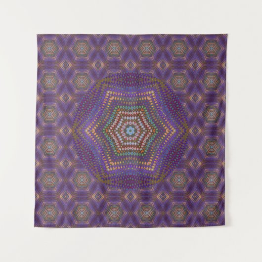 Mandala 5 Tapestry Wandteppich (Vorderseite (Horizontal))