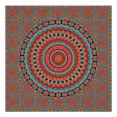 Mandala 6 Glossy Poster (Vorderseite)