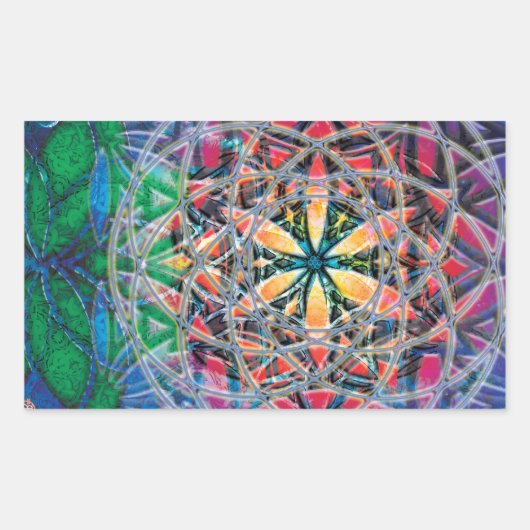 Mandala 6 Sticker (Vorderseite)