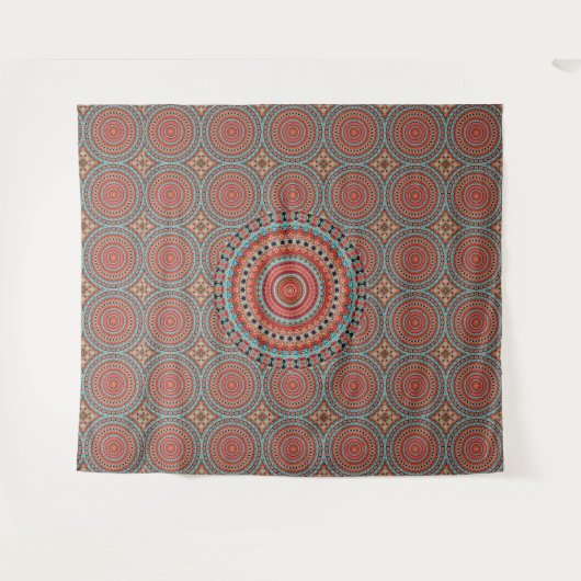 Mandala 6 Tapestry Wandteppich (Vorderseite (Horizontal))