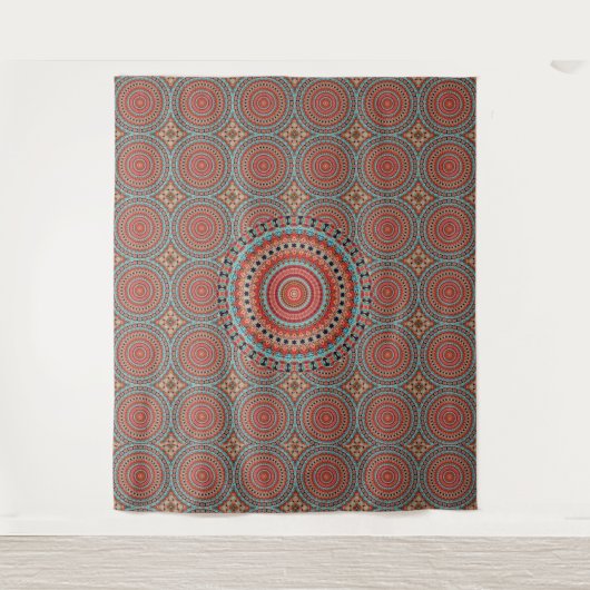 Mandala 6 Tapestry Wandteppich (Vorderseite)