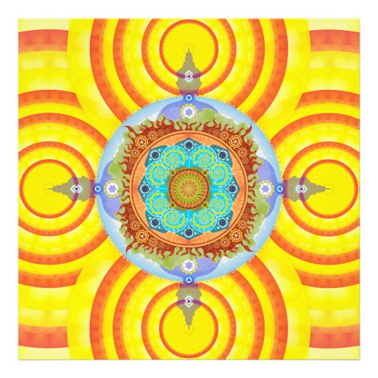 Mandala 7 Chakras Fotodruck (Vorne)