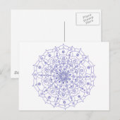 Mandala 7 Post Card Postkarte (Vorne/Hinten)