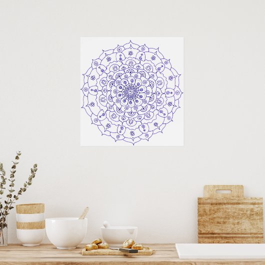Mandala 7 Poster (Küche)