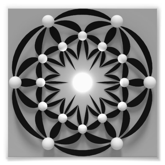 Mandala-abstract-3d Fotodruck (Vorne)