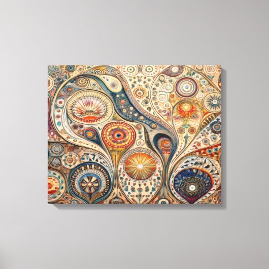 Mandala Abstrakt Wall Art Leinwanddruck (Vorderseite)