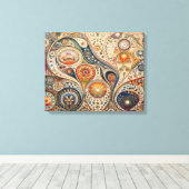 Mandala Abstrakt Wall Art Leinwanddruck (Insitu (Holzboden))