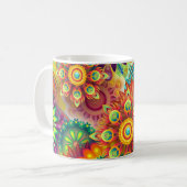 Mandala abstraktes geistiges psychedelisches kaffeetasse (Vorderseite Links)